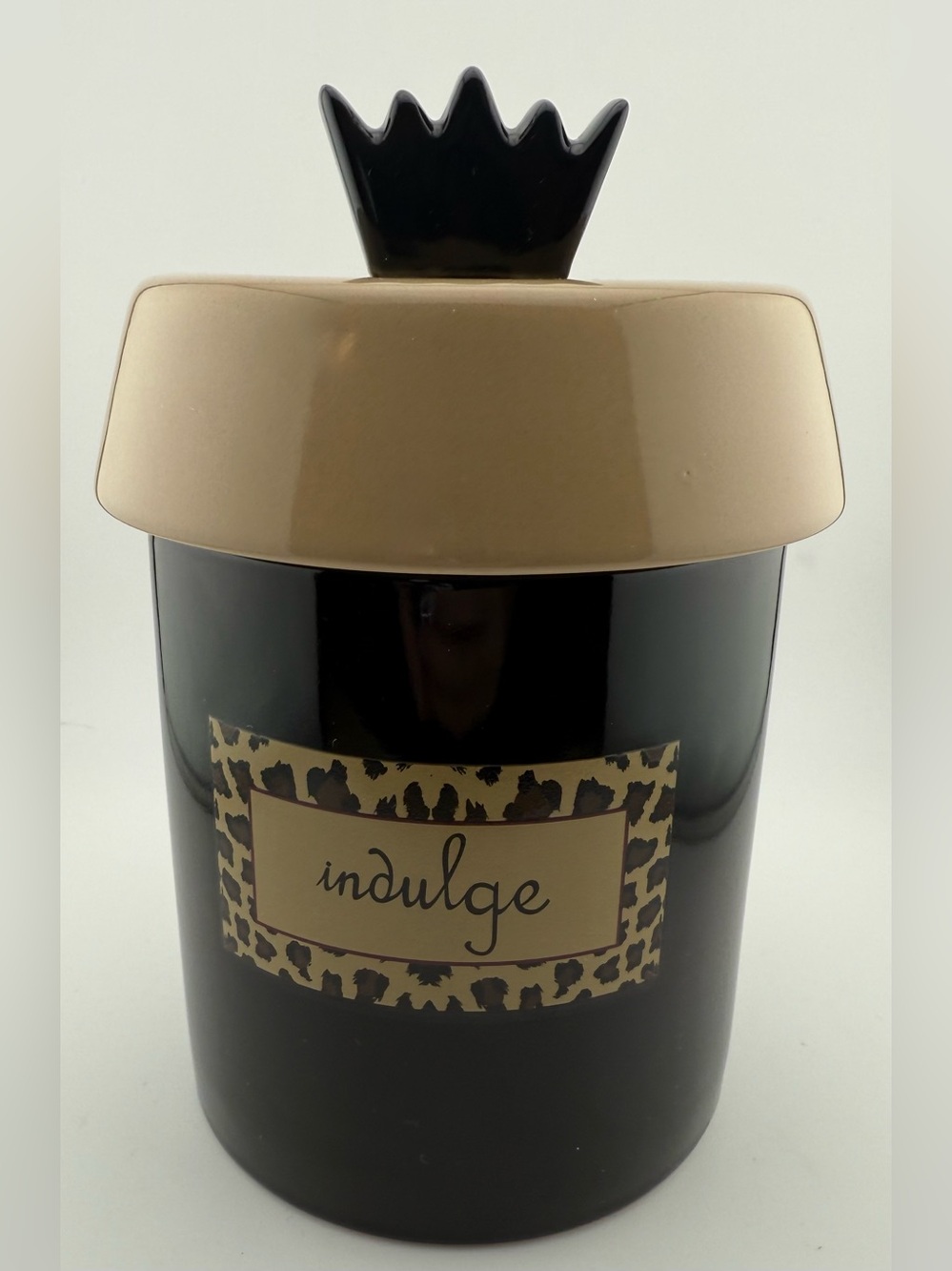 “Indulge” canister/jar 7.75”x4.5”